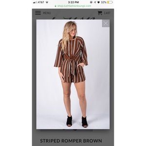 Romper with tie in front